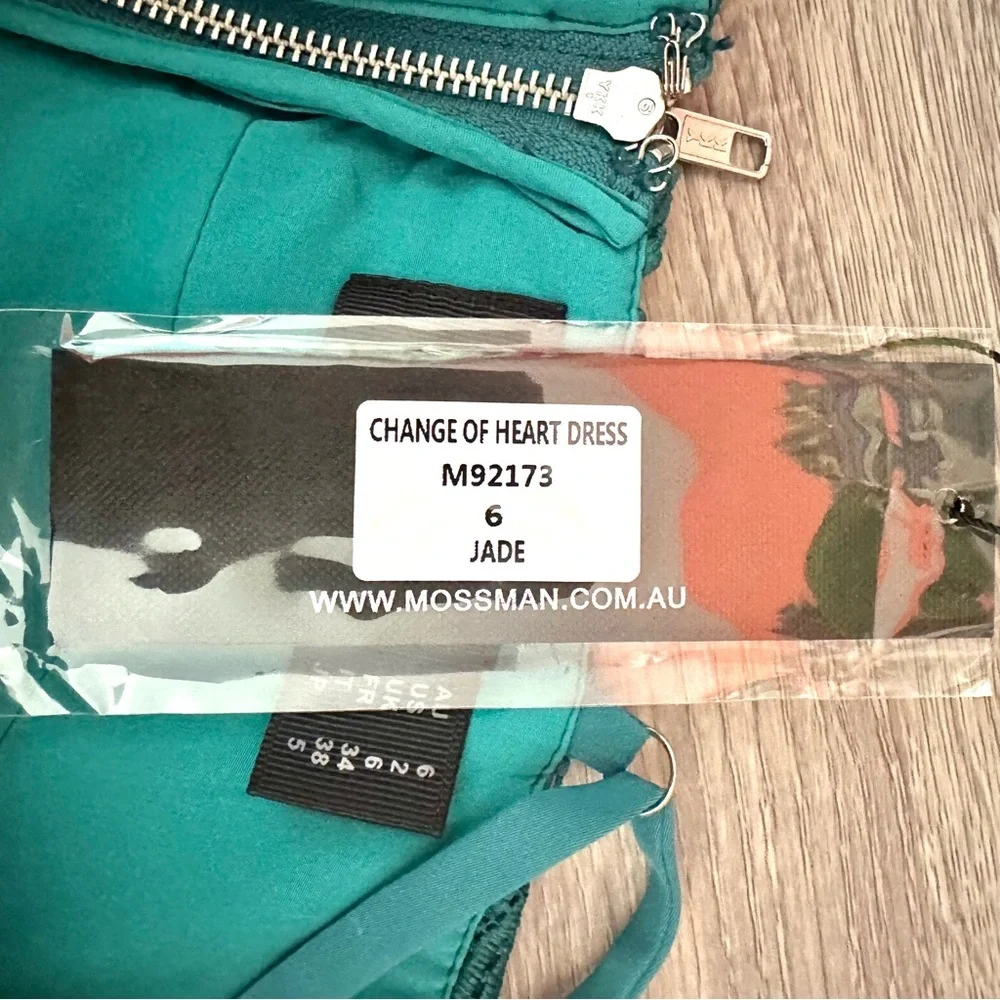 MOSSMAN *Change of Heart*  Lace Mini Dress | Jade Green |  US Size 2 | NWT - Picture 16 of 16